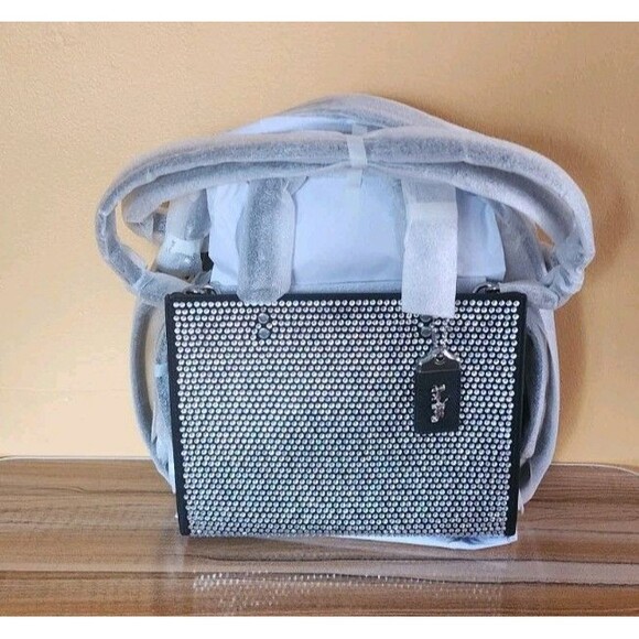 Coach Rogue 25 with Crystal Shoulder Bag NWT - Picture 1 of 16